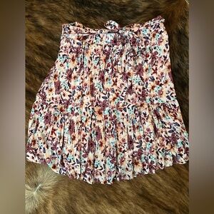 Pulse A-Line Skirt with Floral Design
